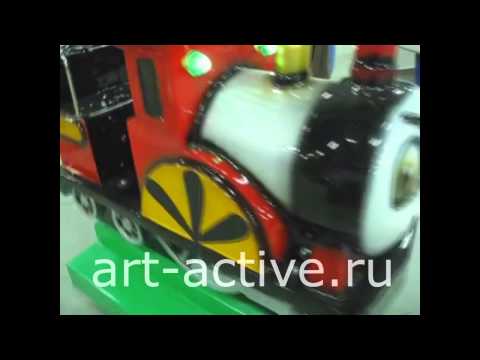 Качалка «Паровоз клоун»