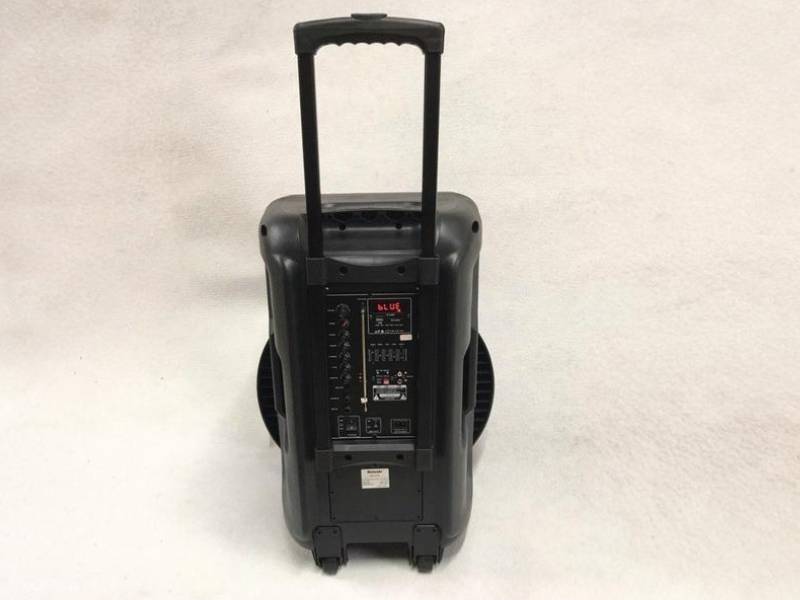 Аккумуляторный комбик с двумя радио-микрофонами цветомузыкальный