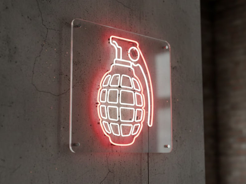 Неоновая вывеска «Граната»