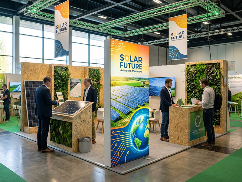 Автоматический тканевый стенд Light Up с односторонней печатью — вид 6