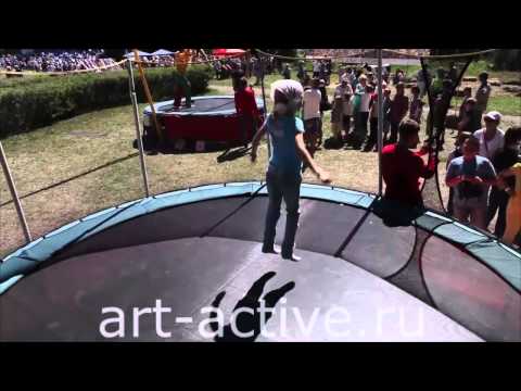 Батут с сеткой