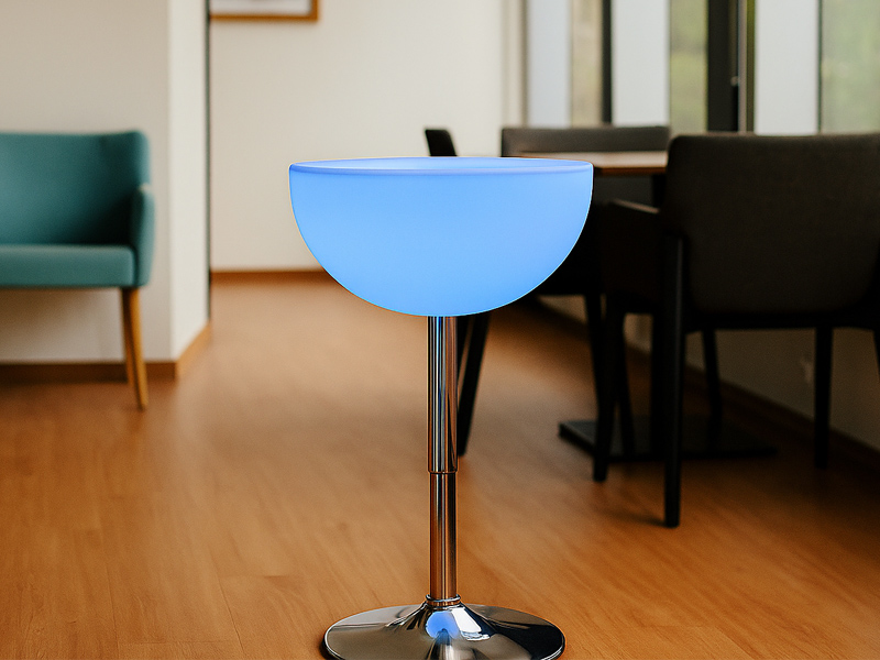 Барный стол со светодиодной подсветкой на аккумуляторе