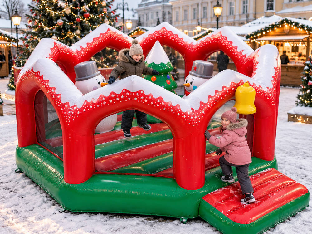 Батут «Снеговики»