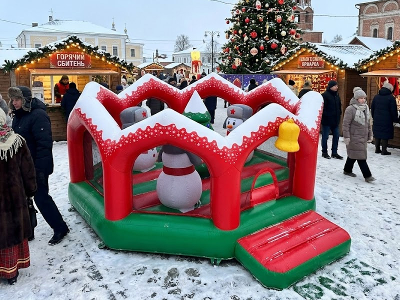 Батут «Снеговики»