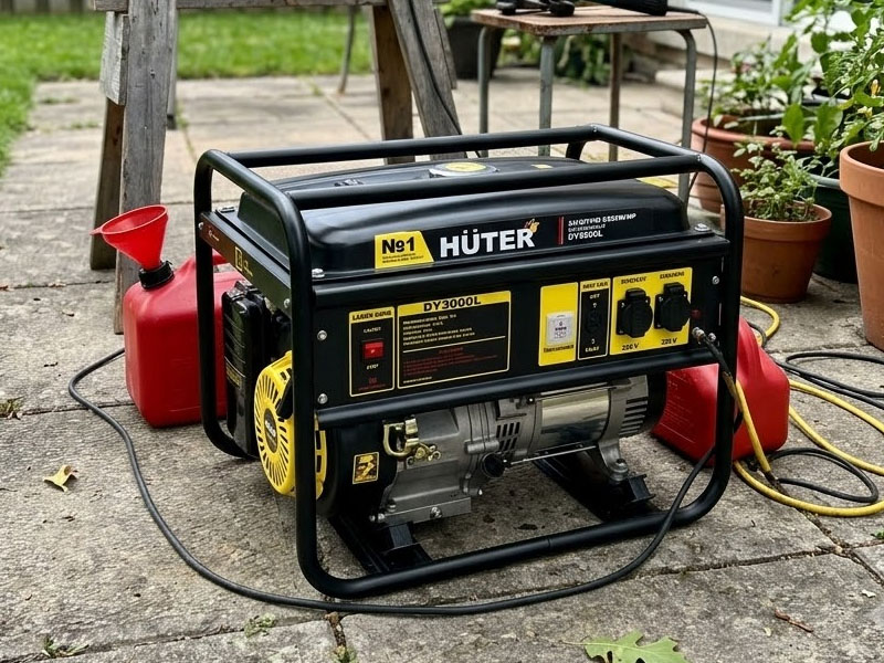Бензиновый генератор Huter DY9500L 8 кВт — вид 2