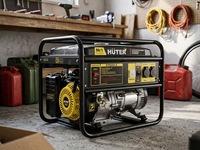 Бензиновый генератор Huter DY9500L 8 кВт — вид 3