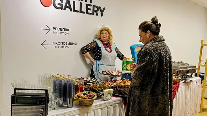 Буфет в стиле СССР на выставку