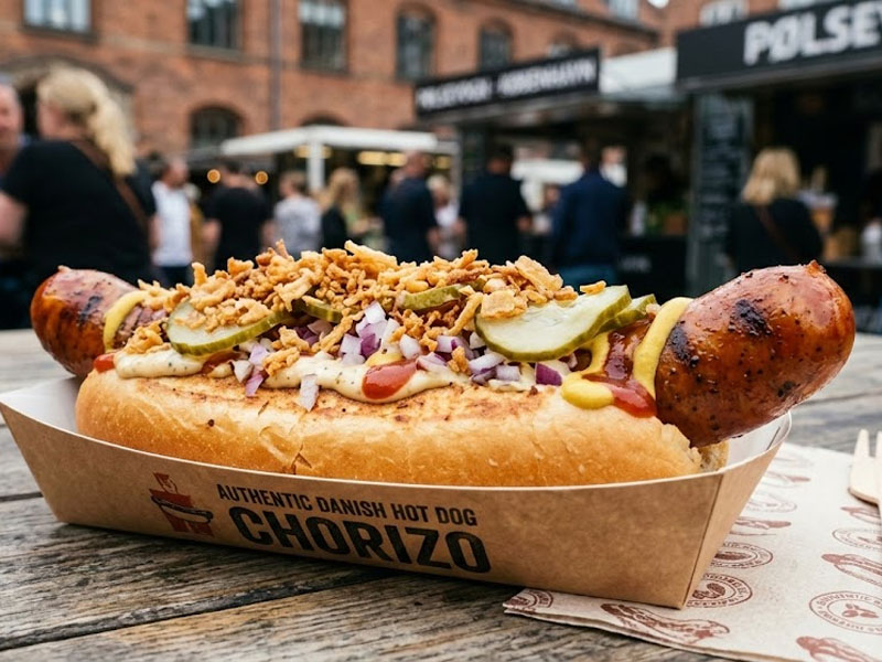 Датский хот-дог (Чоризо колбаска) — вид 2