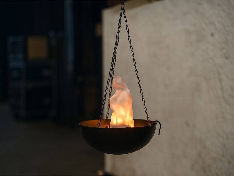 Декоративная чаша с огнем диаметром 37см