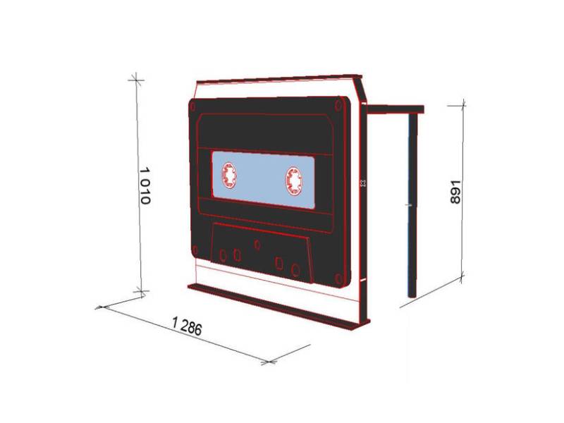 Ди-джейский стол-кассета