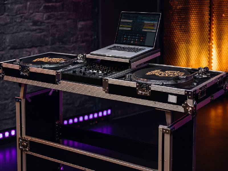 Ди-джейский стол-трансформер-кейс