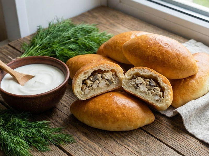 Пирожки с курицей