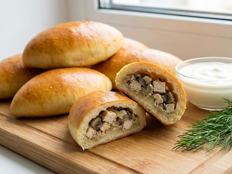 Пирожки с курицей