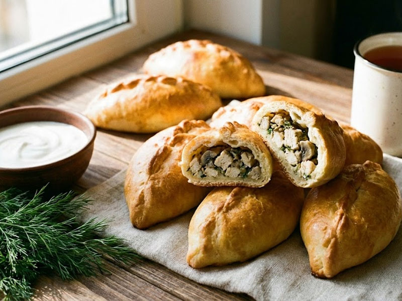 Пирожки с курицей