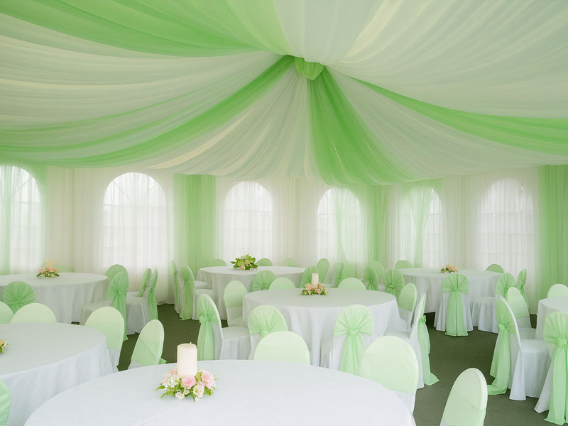 Драпировка, декорирование тканями, дизайн свадьбы