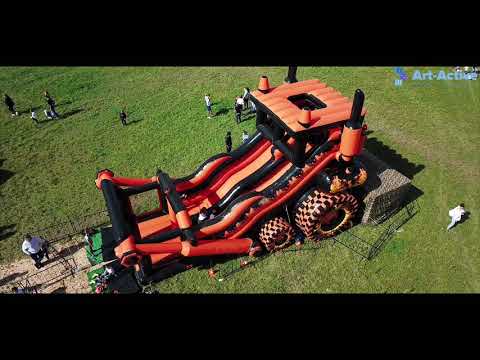 Надувная горка «Бульдозер»