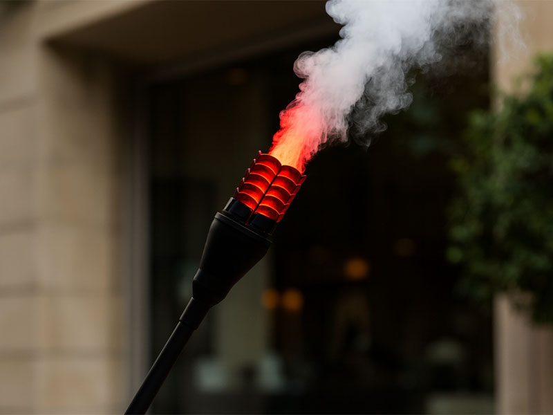 Факел AquaFlame с дымом