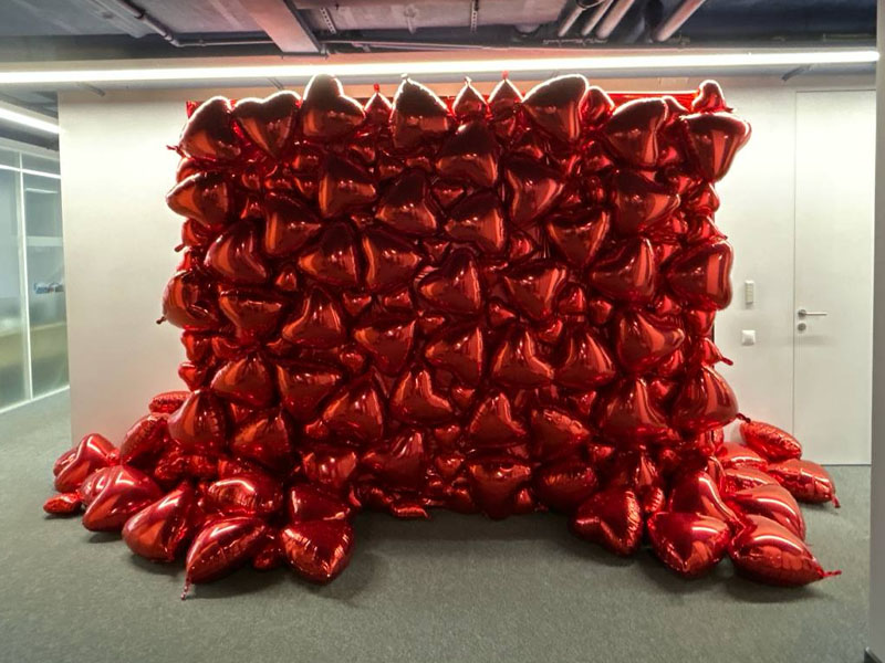 Фотозона Фольгированные сердца