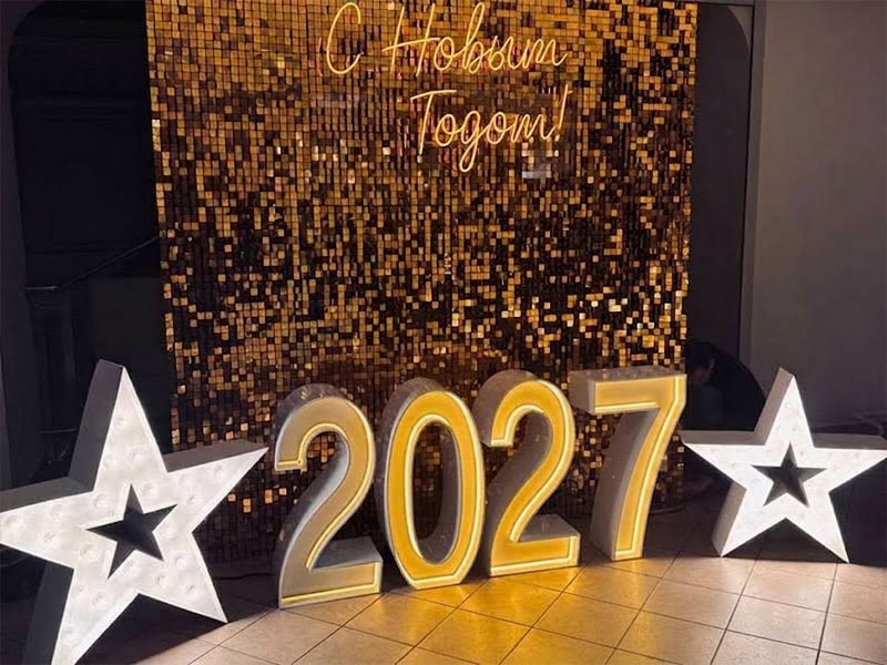 Фотозона 2027 с пайетками — вид 2