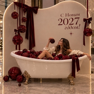 Фотозона «Рождественская ванна Sweet Christmas»