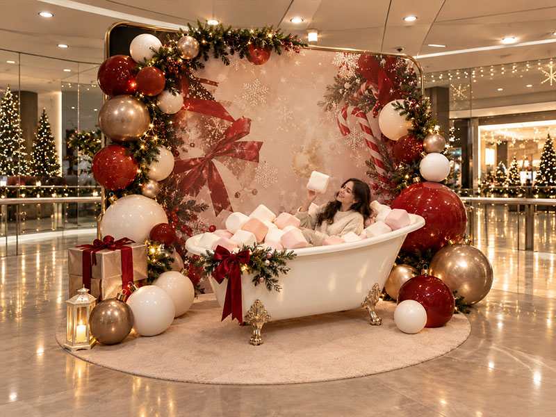 Фотозона «Рождественская ванна Sweet Christmas» — вид 2
