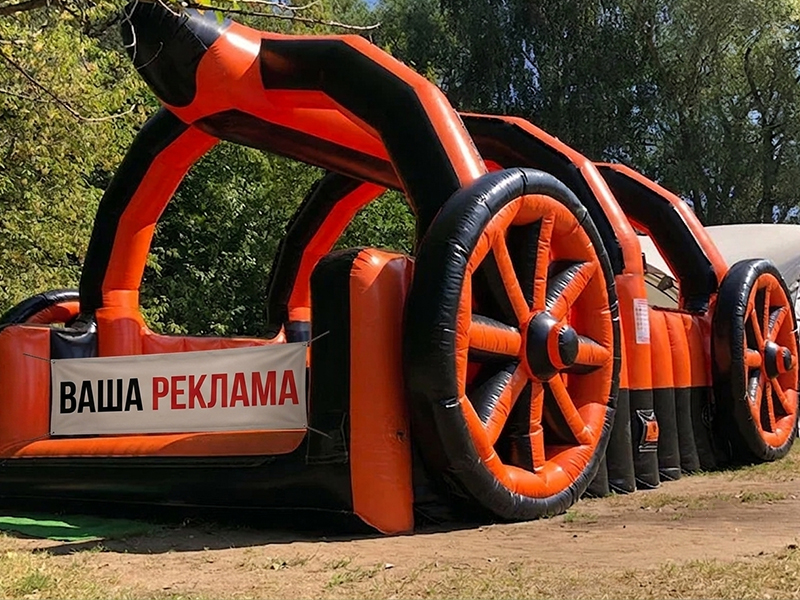 Брендирование окна батута