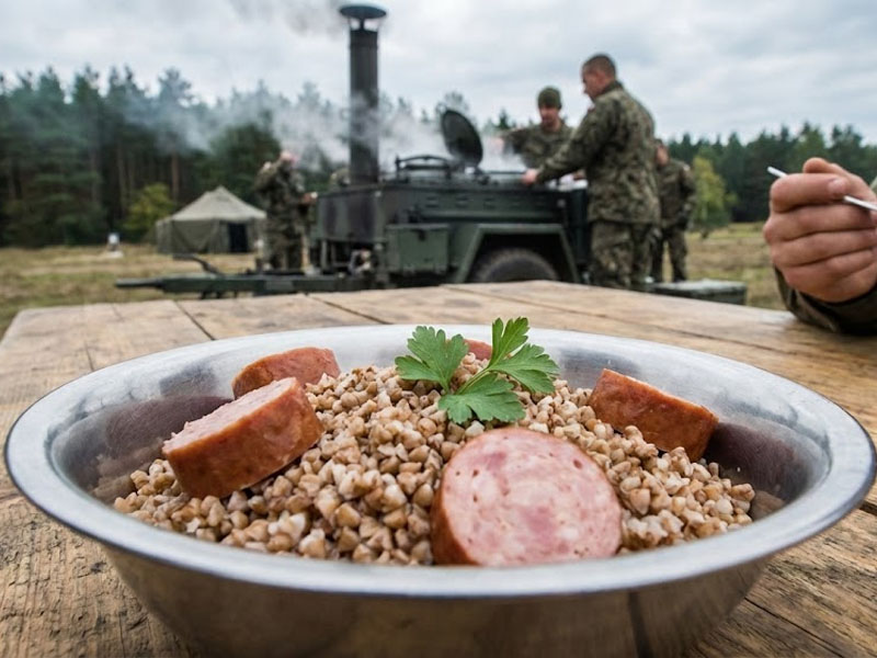 Гречневая каша с сосисками — вид 2