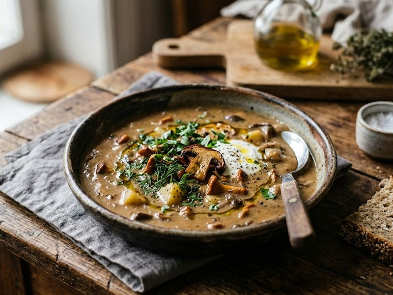 Грибной суп — вид 3