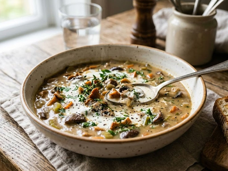 Грибной суп — вид 2