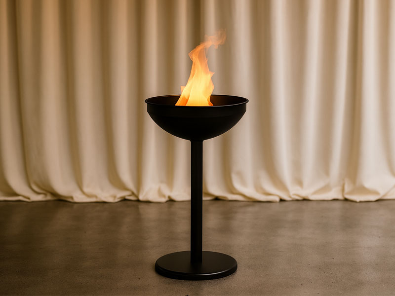 Имитатор пламени в чаше на стойке