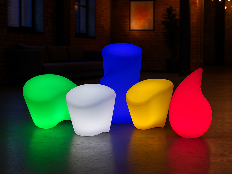 Инь Янь Лед фигура аккумуляторная