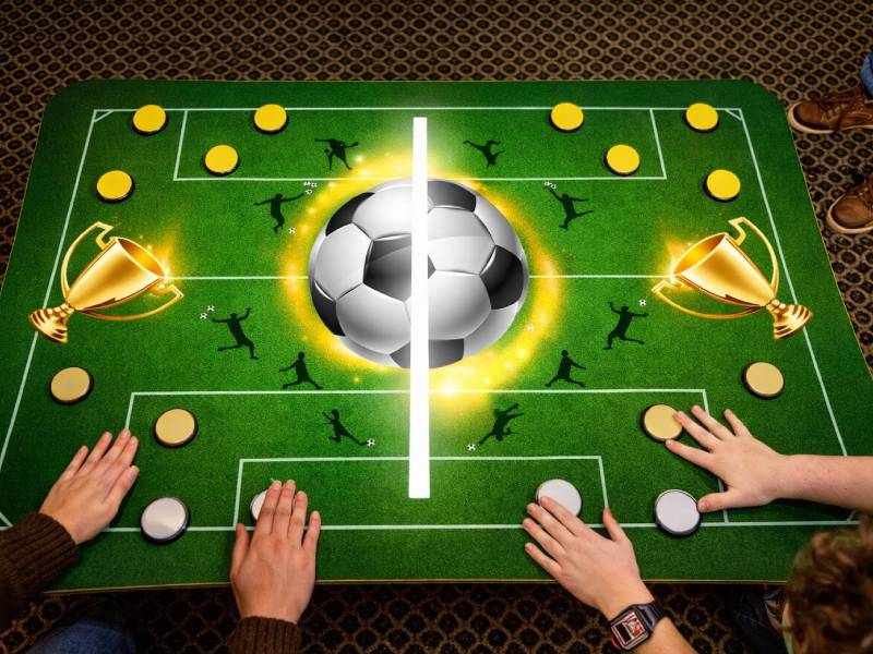 Кнопочный бой футбольный