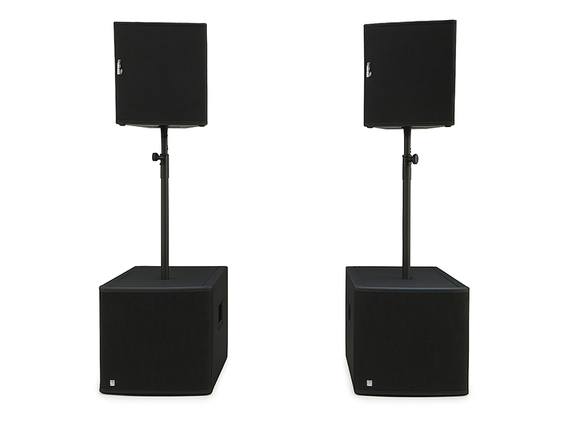 Комплект из 2 сабвуферов (d&b audiotechnik Q-Sub) и 2 сателлитов