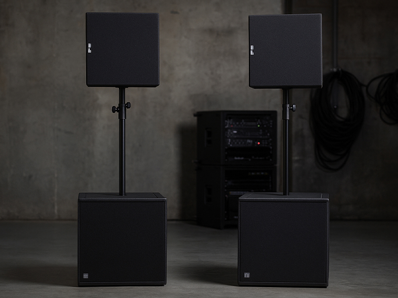 Комплект из 2 сабвуферов (d&b audiotechnik Q-Sub) и 2 сателлитов