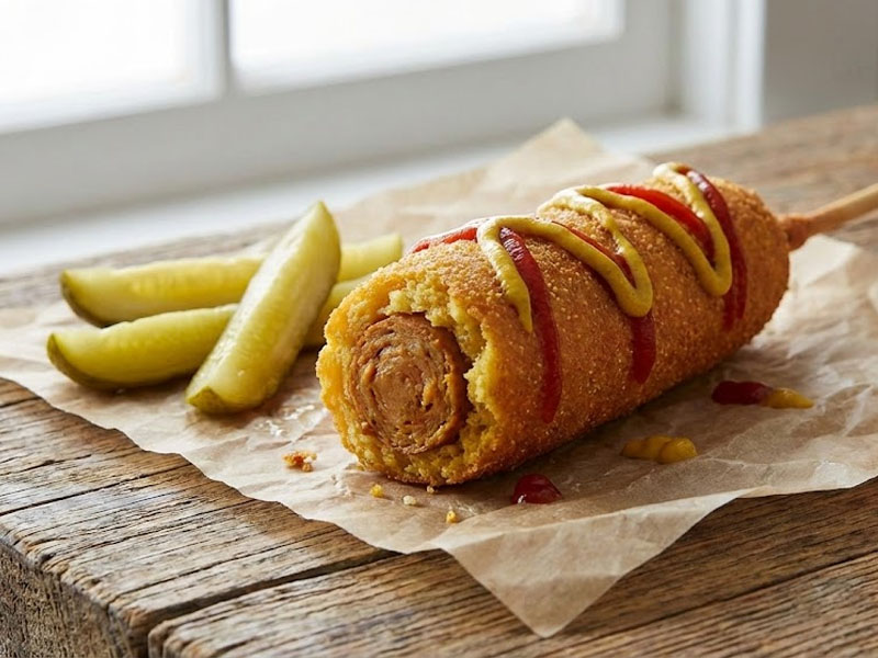 Корн-дог с вегетарианской сосиской — вид 2