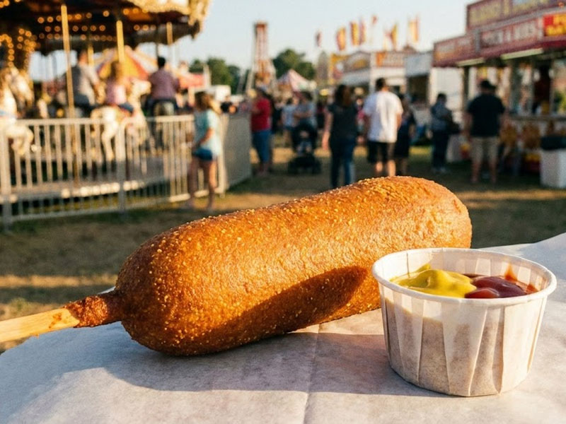 Корн-дог со свиной сосиской — вид 2