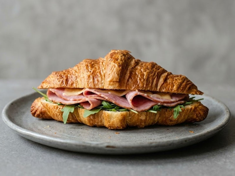 Круассан с ветчиной