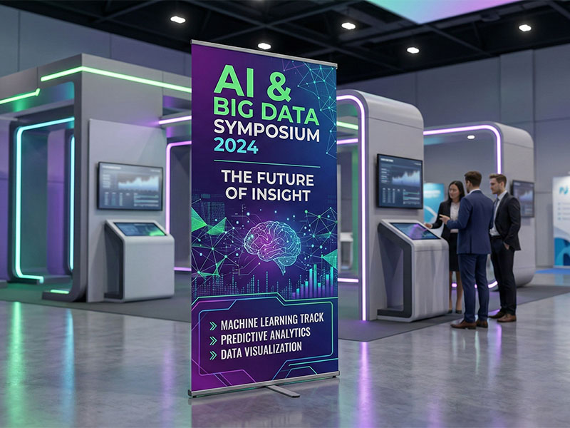 L баннер Симпл с печатью баннера — вид 2