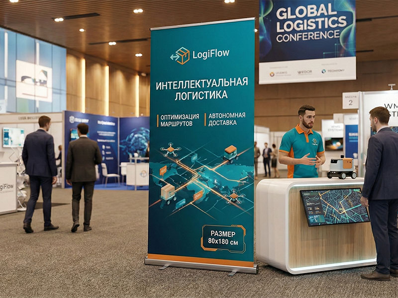 L баннер Симпл с печатью полипропилен