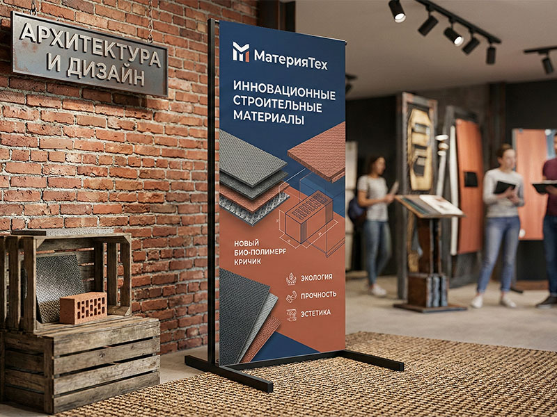 L стенд Люкс с печатью баннера — вид 2