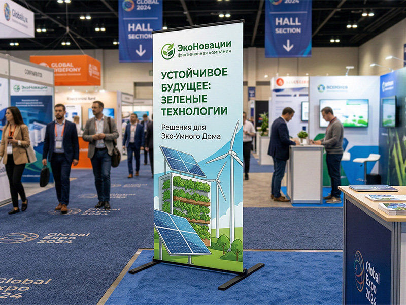 L стенд Люкс с печатью полипропилен — вид 3