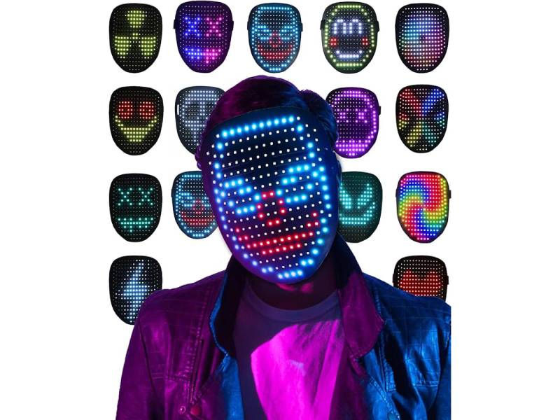 LED-маски DJ - светодиодный экран на лице