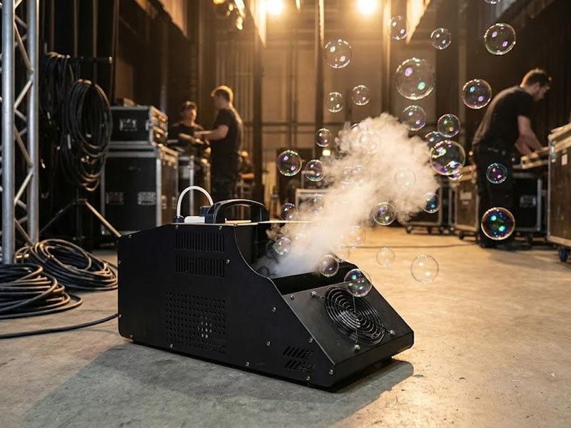 Машина мыльных пузырей с дымом внутри Multi Fog-Bubble machine