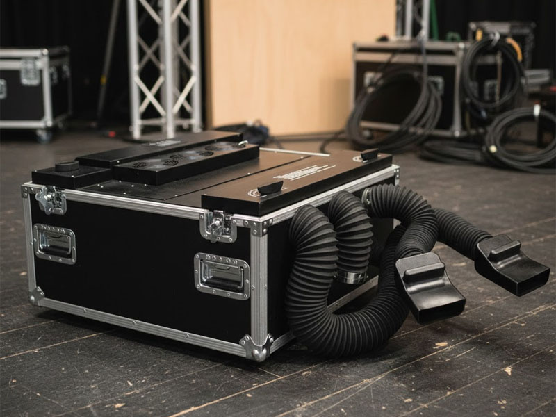 Машина тяжелого стелющегося дыма без использования сухого льда