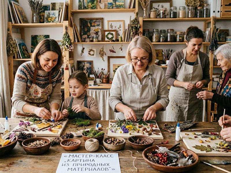 Мастер-класс «Картина из природных материалов»