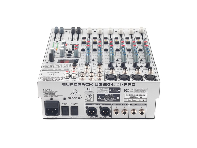 Микшер Behringer UB1204FX-PRO, пульт звукооператора