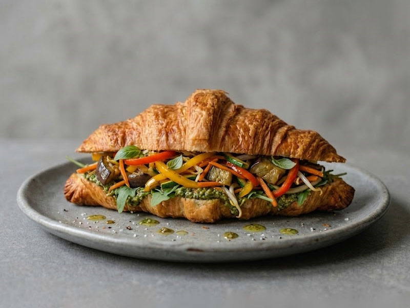 Набор круассанов с овощами WOK