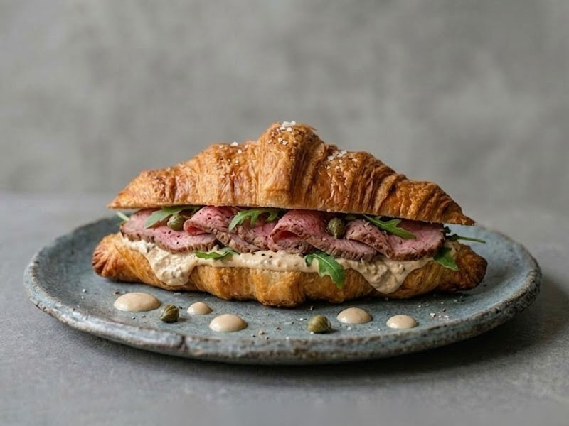 Набор круассанов с ростбифом и вителло-тоннато
