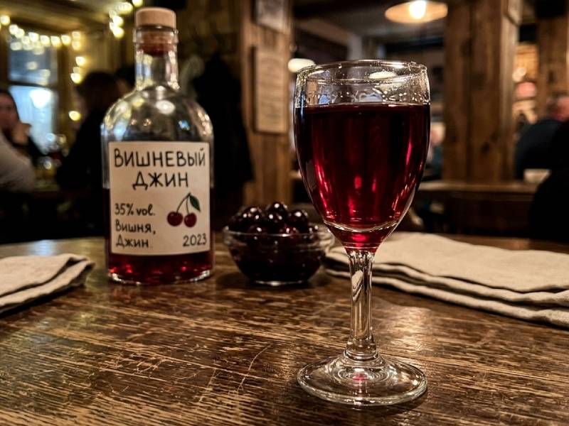 Настойка «Вишневый джин» — вид 3