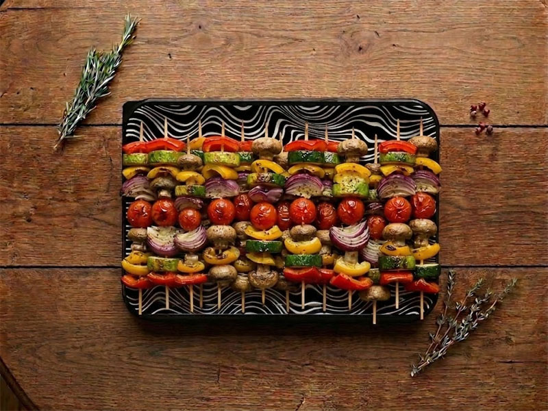 Овощные шашлычки для фуршета